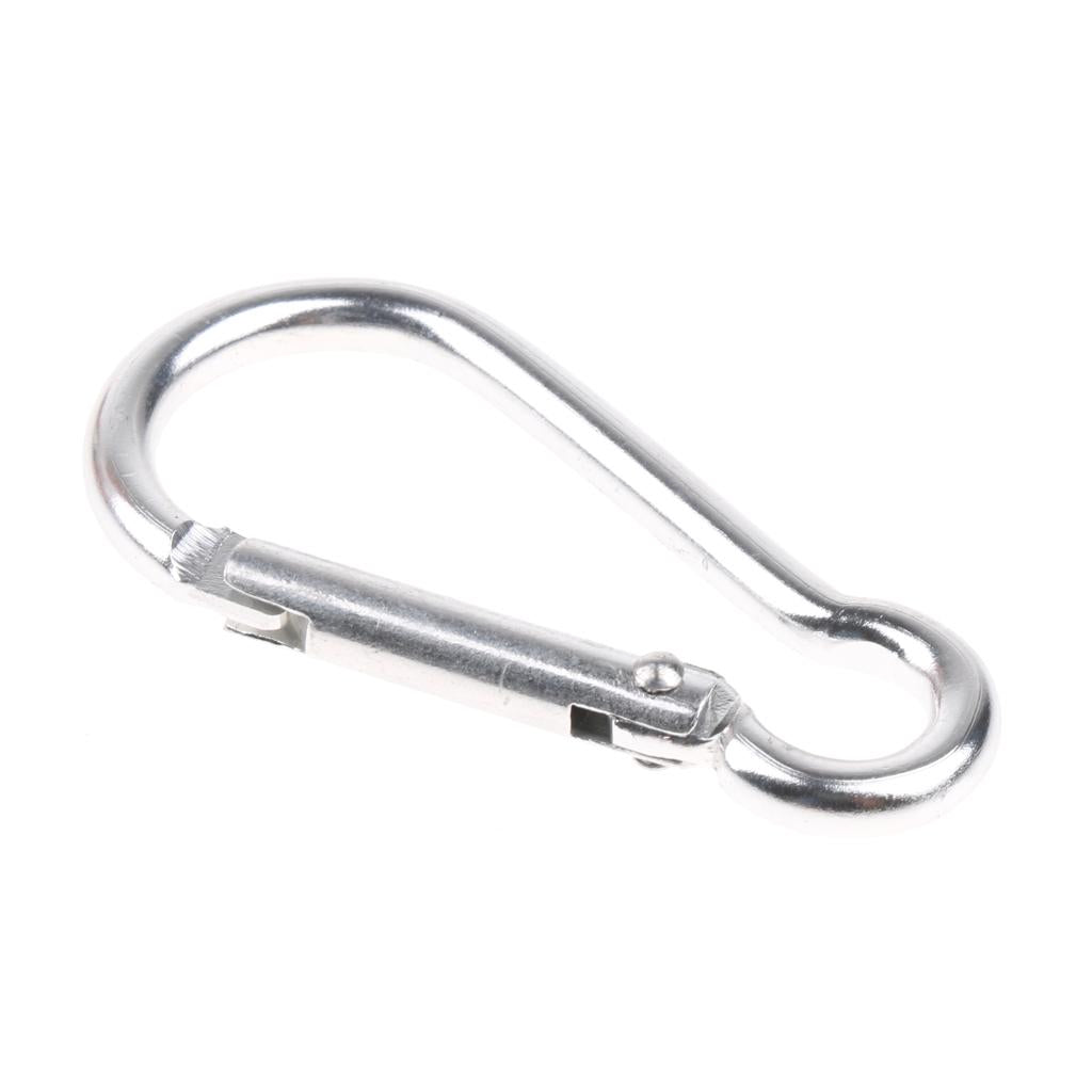 20pcs Aluminum Alloy Gourd-shaped  Carabiners Keychain Buckle Outdoor Silver