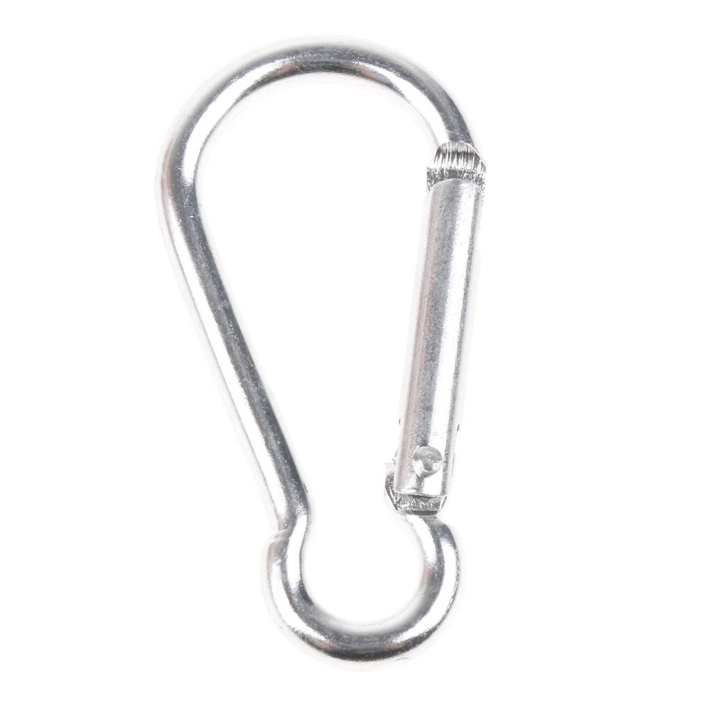 20pcs Aluminum Alloy Gourd-shaped  Carabiners Keychain Buckle Outdoor Silver