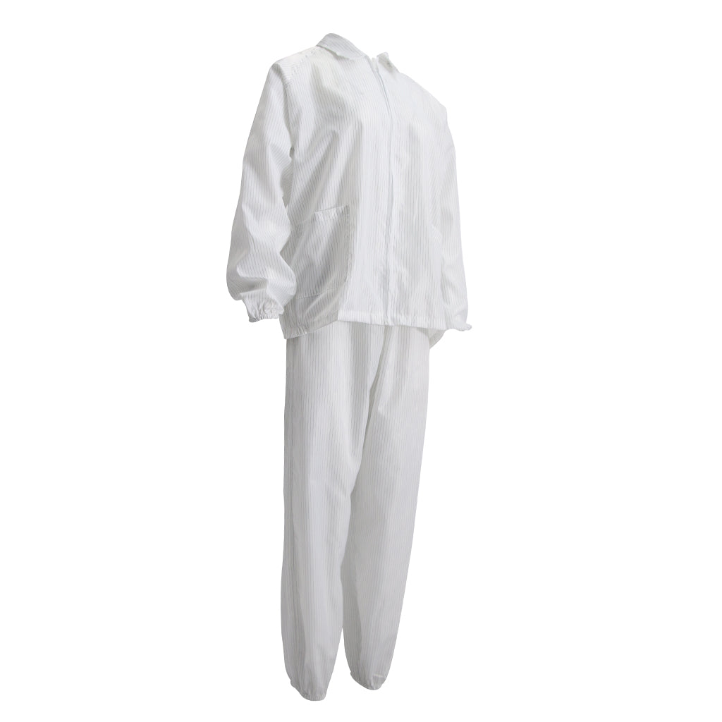 Protective Dustproof Anti-static Clothes for Auto Repair Work  White