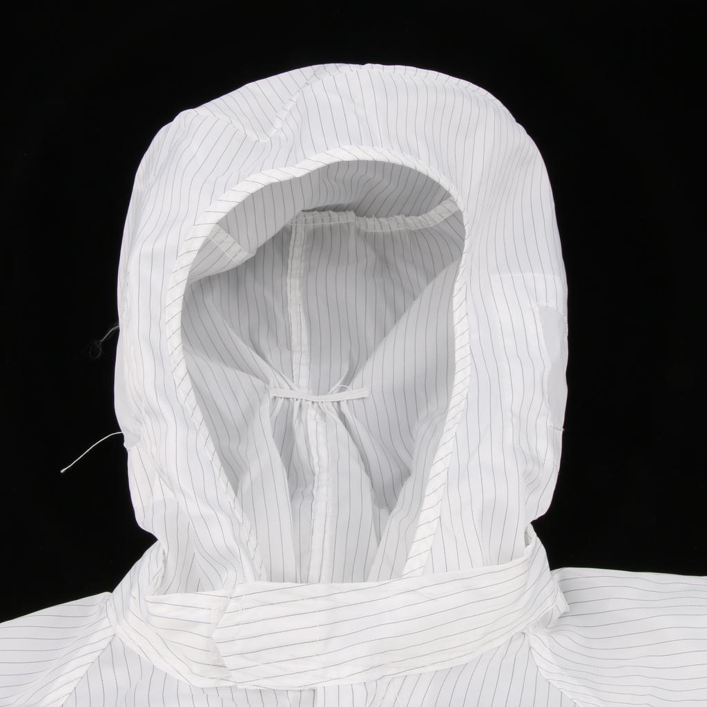 Disposable Unisex Anti static Protective Coverall with Hood & Boots White