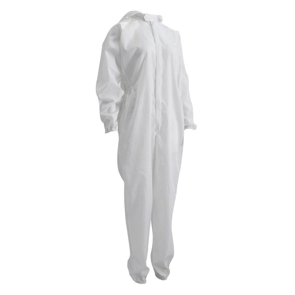 Disposable Unisex Anti static Protective Coverall with Hood & Boots White