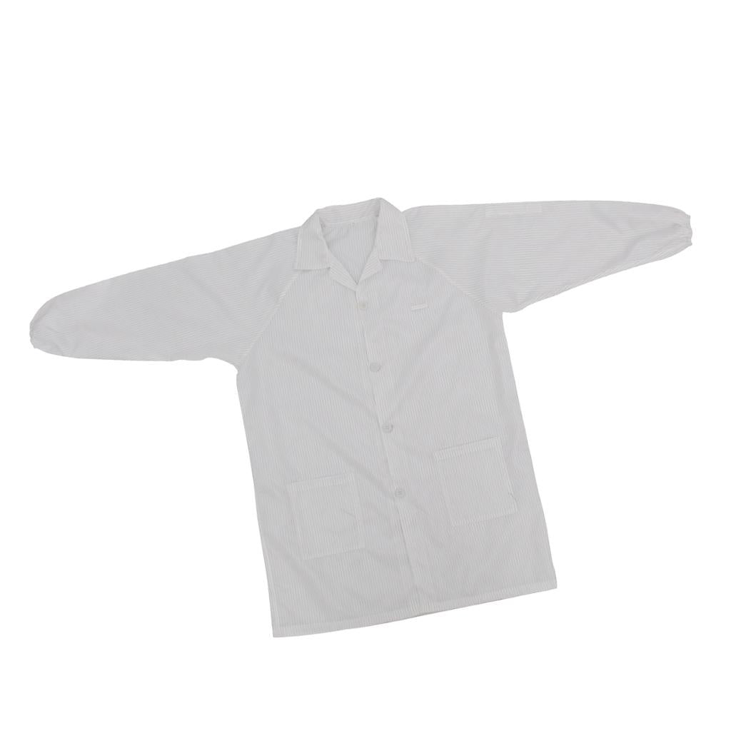 Antistatic Industrial Chemical Protective Suit Coverall Cloth White