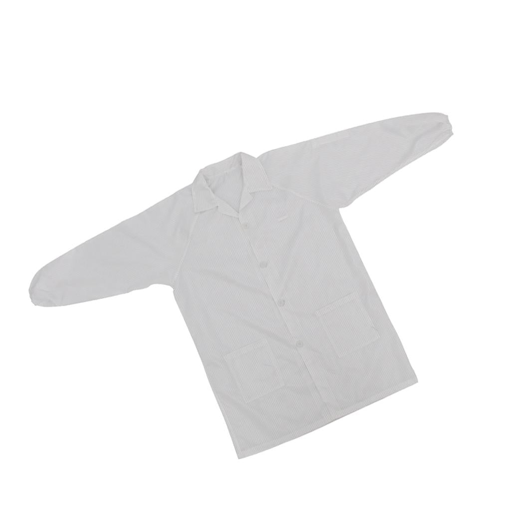 Antistatic Industrial Chemical Protective Suit Coverall Cloth White