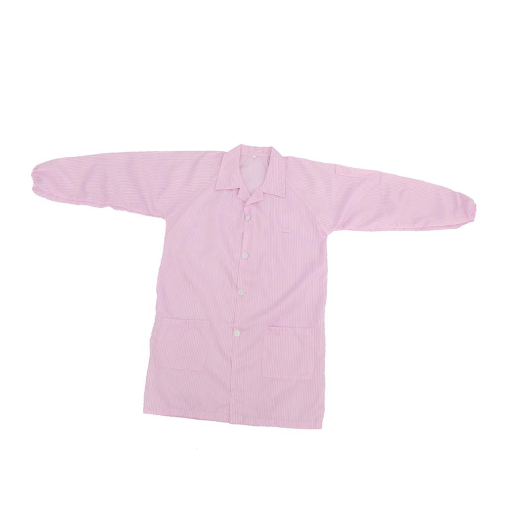 Antistatic Industrial Chemical Protective Suit Coverall Cloth Pink