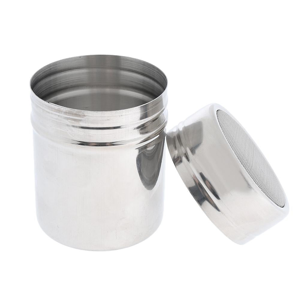 Stainless Steel Chocolate Shaker Sugar Powder Cocoa Flour Coffee Sifter M