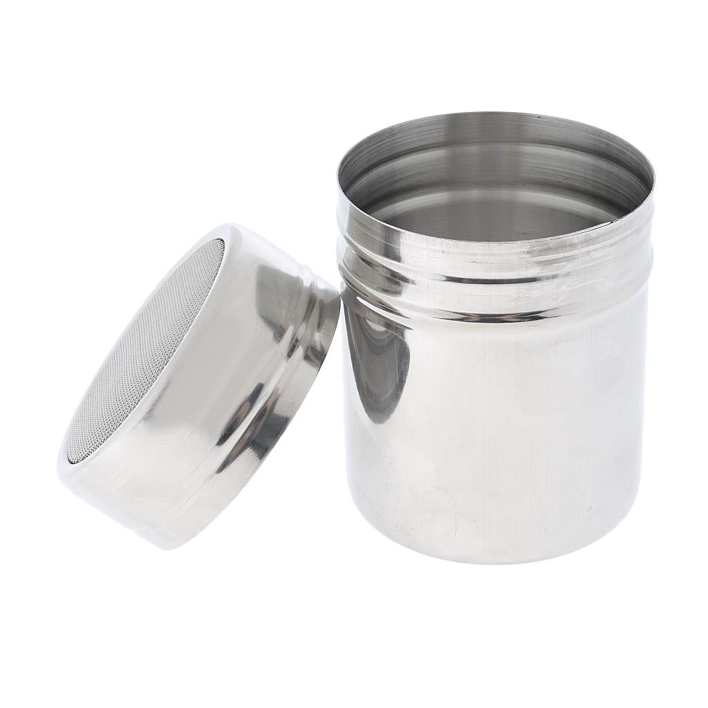 Stainless Steel Chocolate Shaker Sugar Powder Cocoa Flour Coffee Sifter M