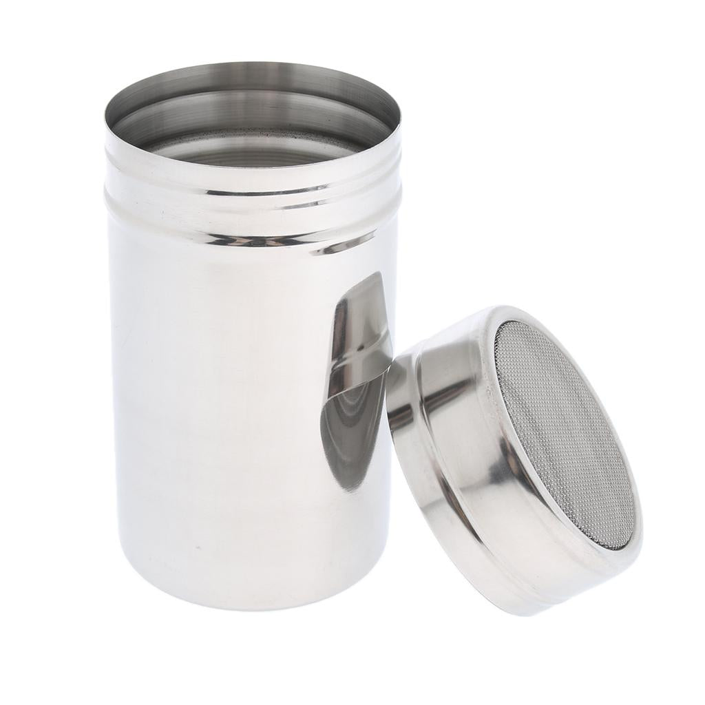 Stainless Steel Chocolate Shaker Sugar Powder Cocoa Flour Coffee Sifter L