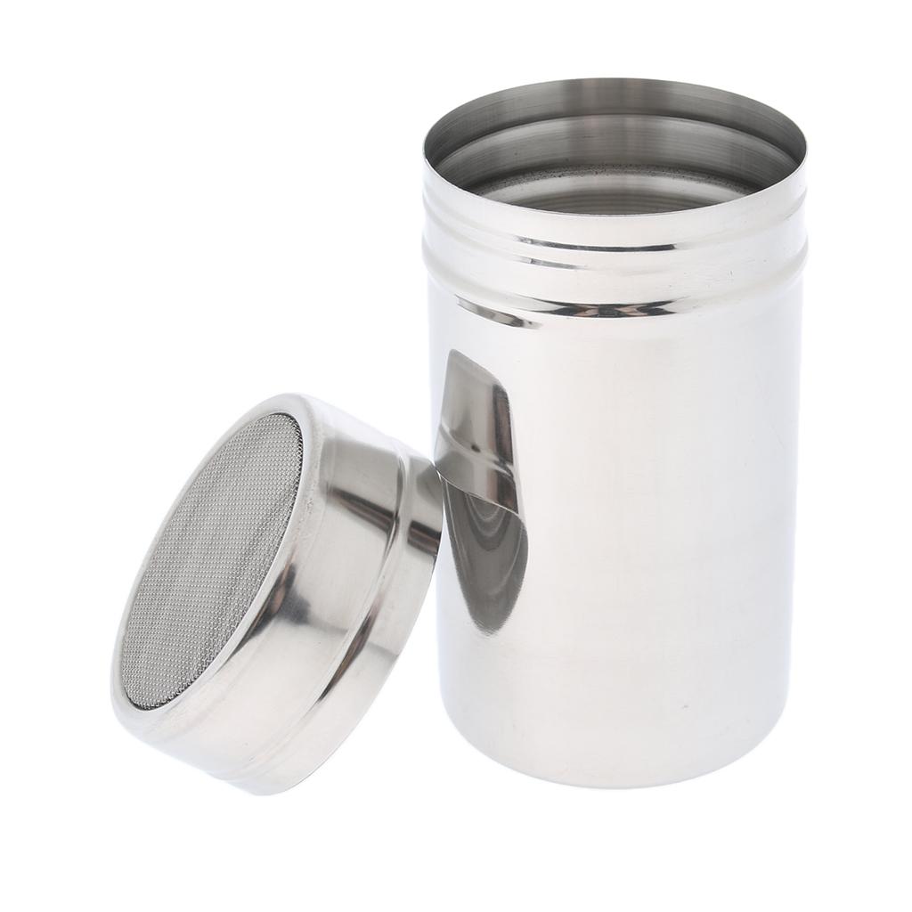 Stainless Steel Chocolate Shaker Sugar Powder Cocoa Flour Coffee Sifter L