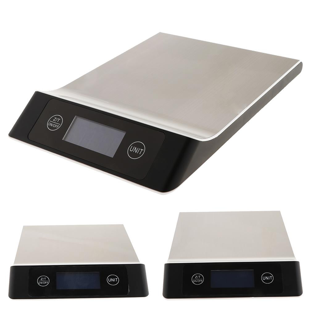 Baking Scale Flat Stainless Steel Kitchen Scale Pocket Scale Digital 5kgx1g