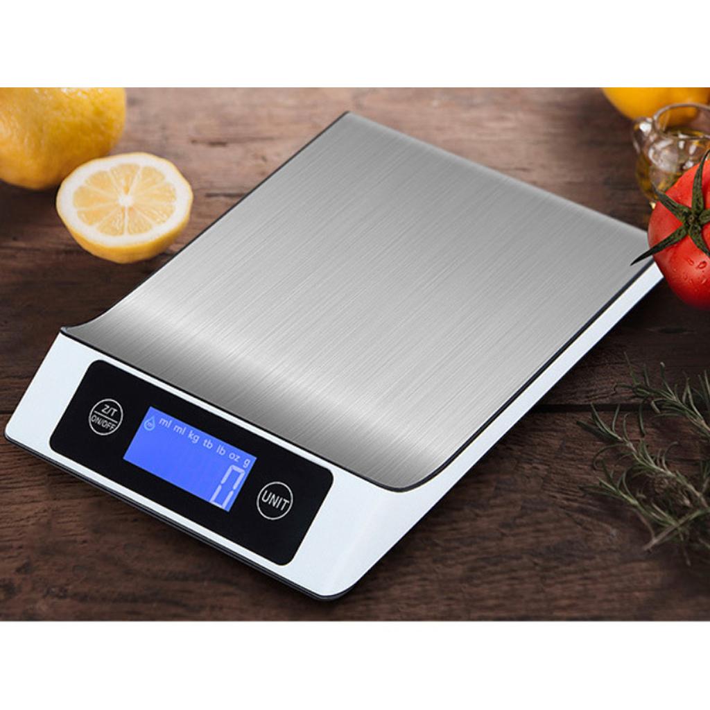 Baking Scale Flat Stainless Steel Kitchen Scale Pocket Scale Digital 5kgx1g