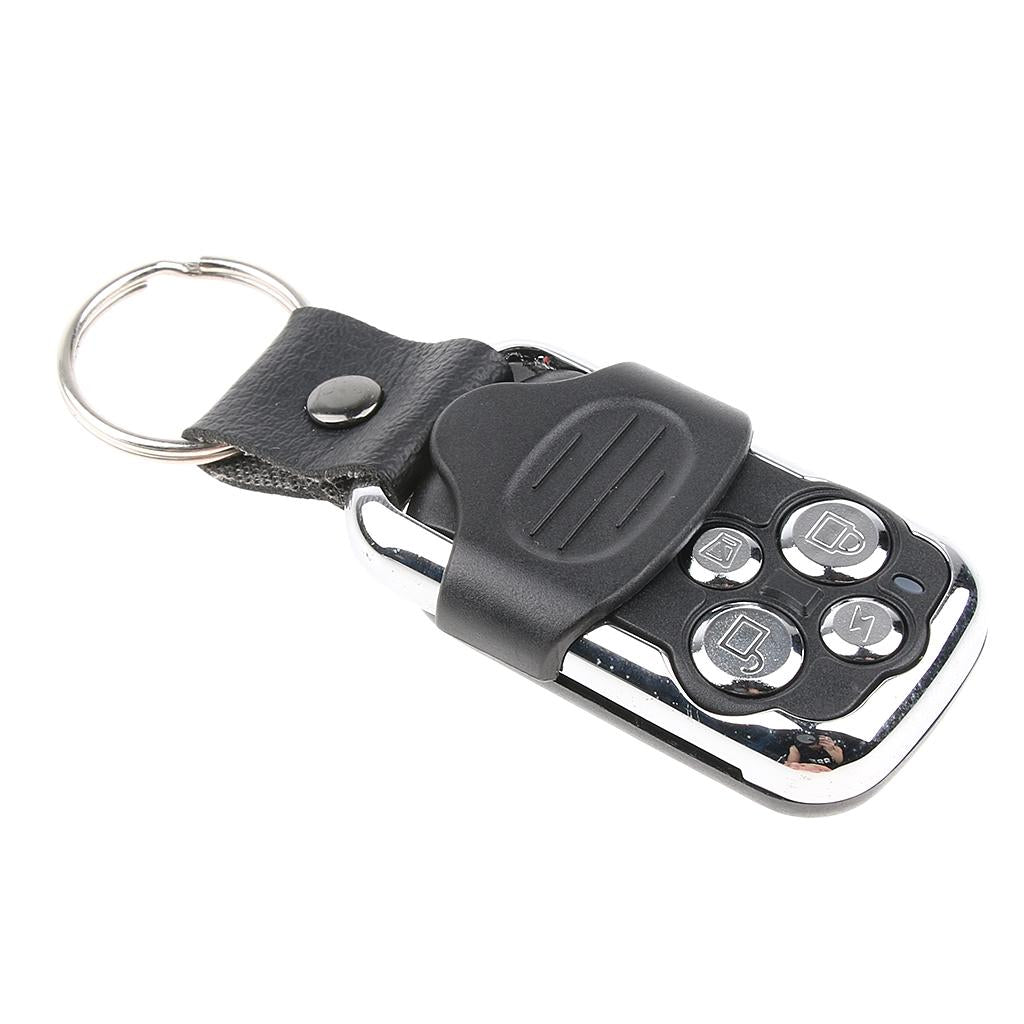 Universal Electric Gate Garage Door Remote Control Key Fob Mini Key Chain Door Opener 4-Button Key Chain Transmitter