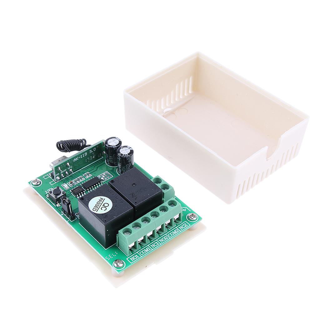 Wireless Remote Control Switch DC12V Relay Receiver&RF Transmitter 433Mhz