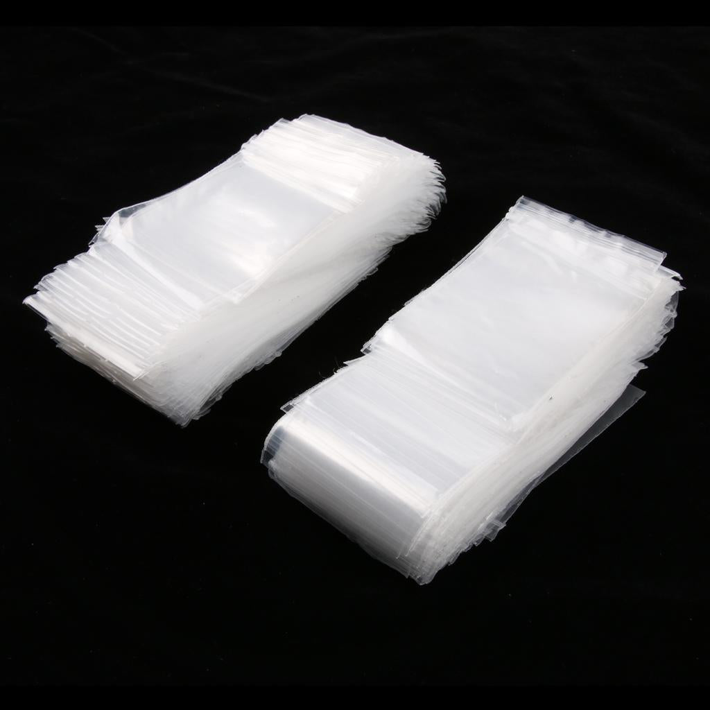 500 Pieces Clear Grip Seal Ziplock Bag Self Seal Resealable Bags 5×7cm