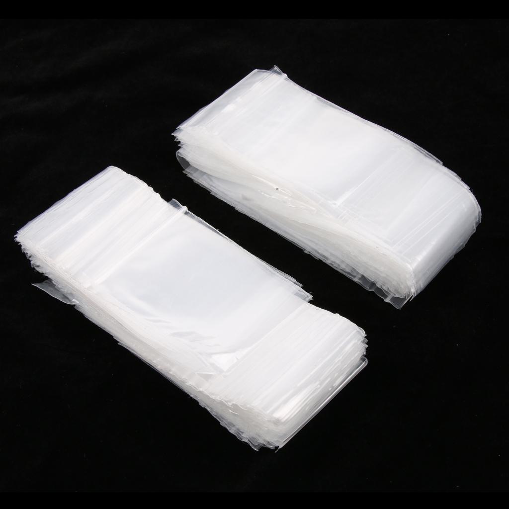 500 Pieces Clear Grip Seal Ziplock Bag Self Seal Resealable Bags 5×7cm