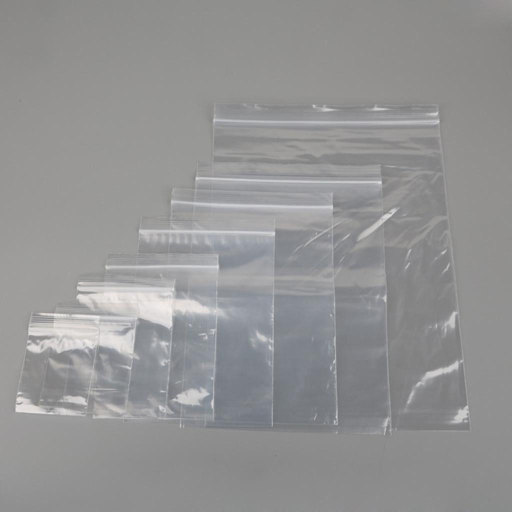 500 Pieces Clear Grip Seal Ziplock Bag Self Seal Resealable Bags 5×7cm