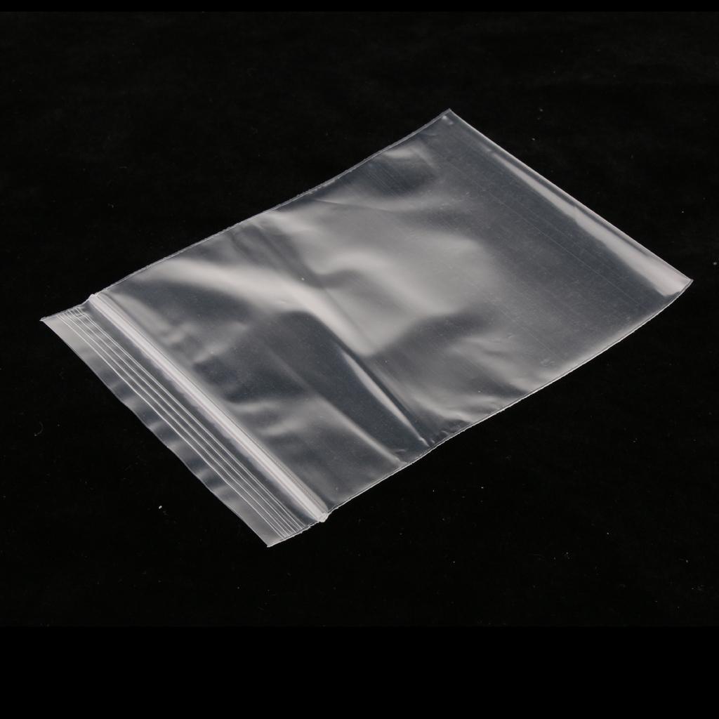 500 Pieces Clear Grip Seal Ziplock Bag Self Seal Resealable Bags 8×12cm