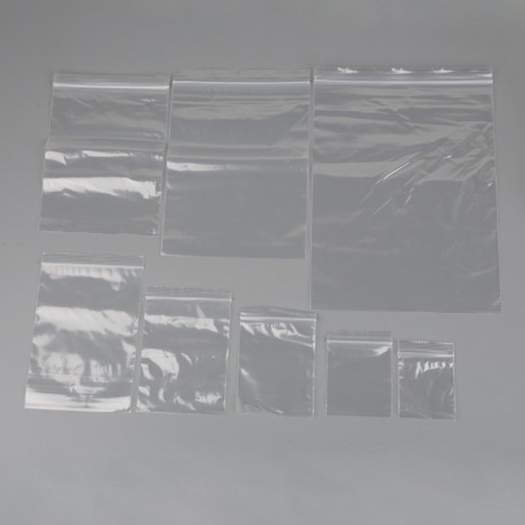 100 Pieces Clear Grip Seal Ziplock Bag Self Seal Resealable Bags 14×20cm