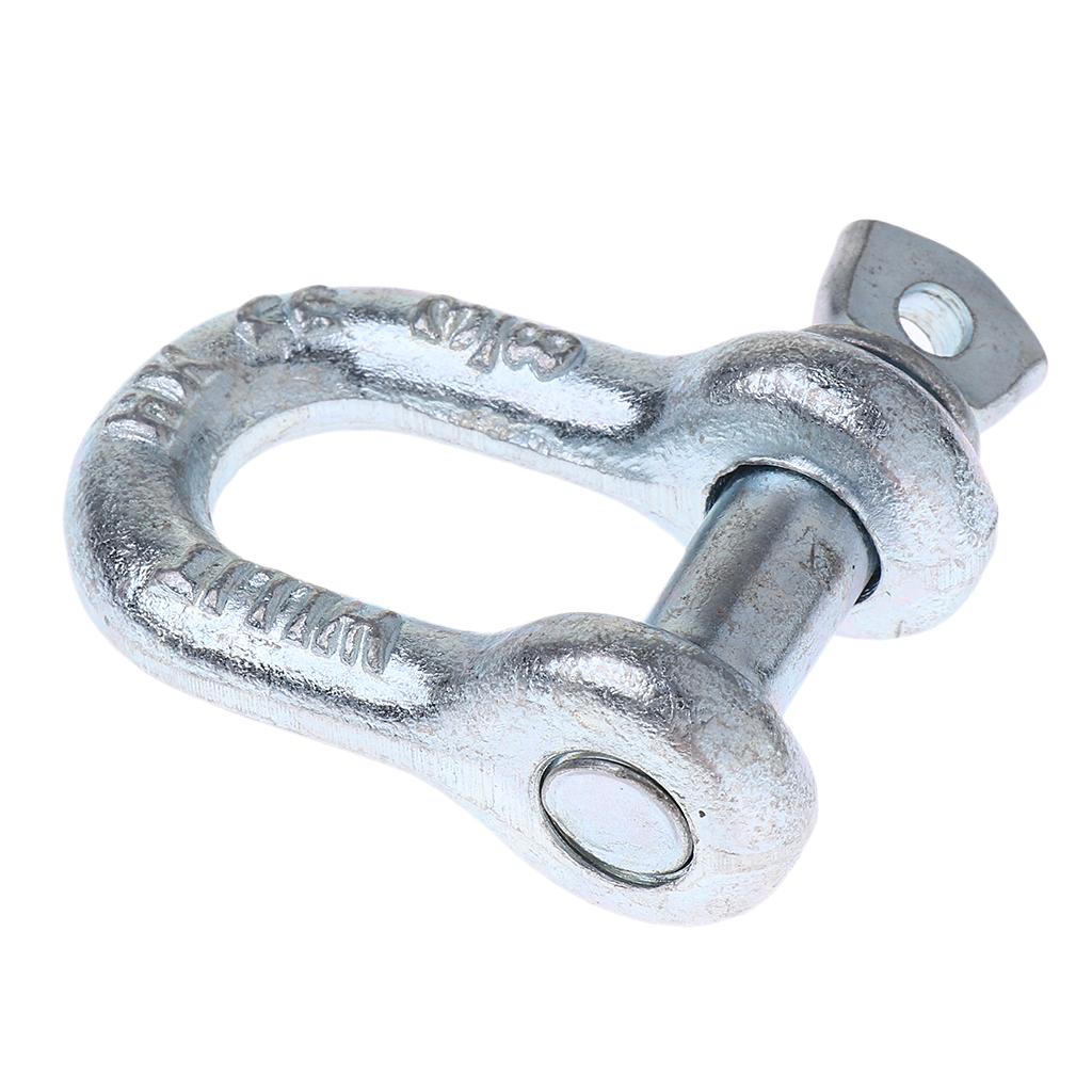 U Shackle D Buckle Screw Pin Alloy Steel Rigging Galvanised Hardware 10mm