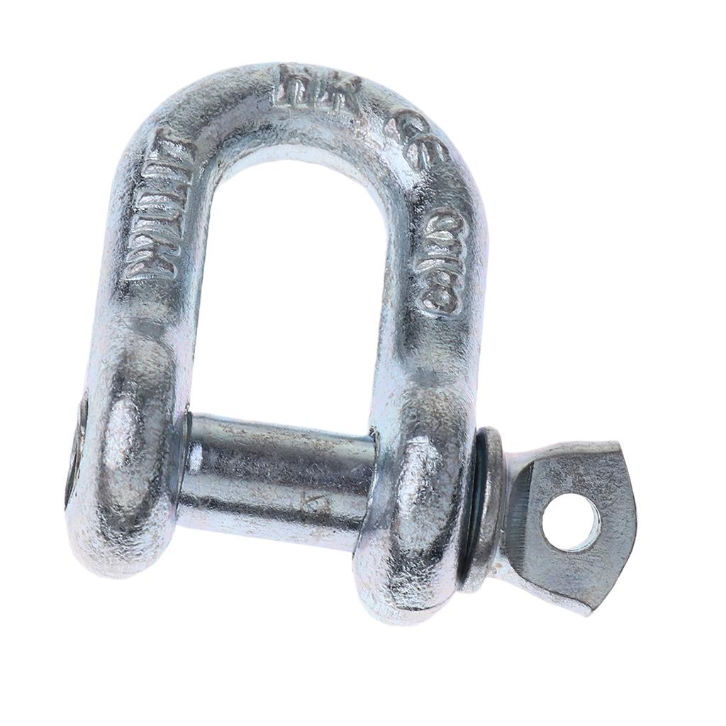 U Shackle D Buckle Screw Pin Alloy Steel Rigging Galvanised Hardware 10mm