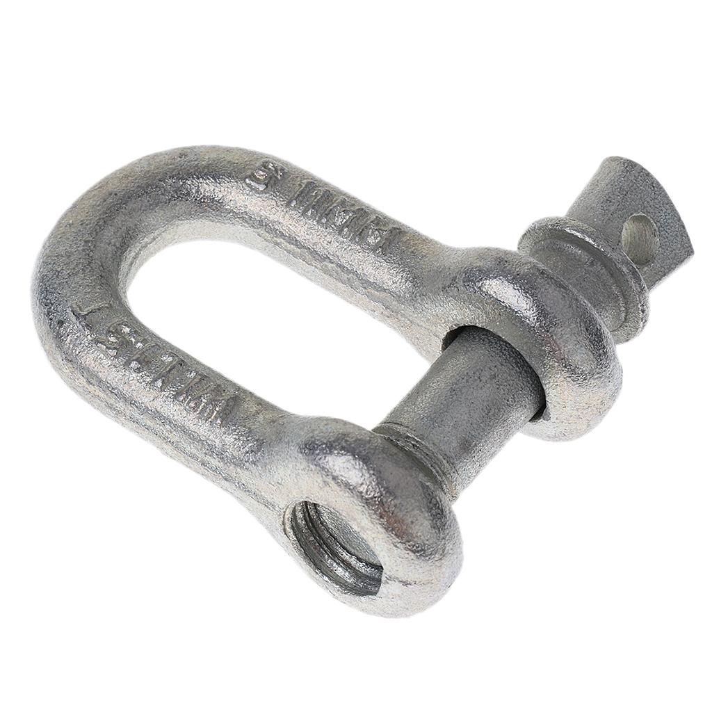 U Shackle D Buckle Screw Pin Alloy Steel Rigging Galvanised Hardware 11mm