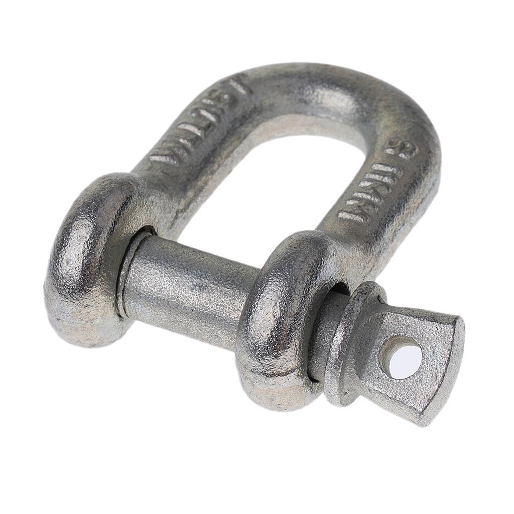 U Shackle D Buckle Screw Pin Alloy Steel Rigging Galvanised Hardware 11mm