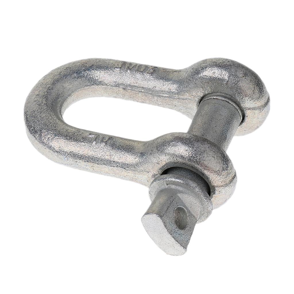 U Shackle D Buckle Screw Pin Alloy Steel Rigging Galvanised Hardware 11mm