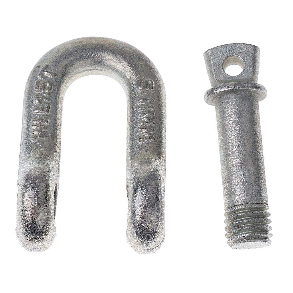 U Shackle D Buckle Screw Pin Alloy Steel Rigging Galvanised Hardware 11mm