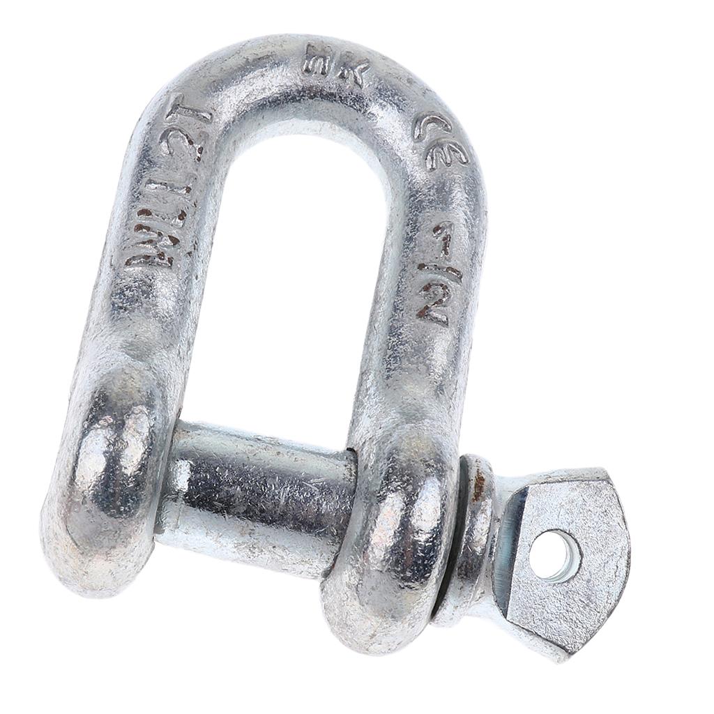 U Shackle D Buckle Screw Pin Alloy Steel Rigging Galvanised Hardware 13mm