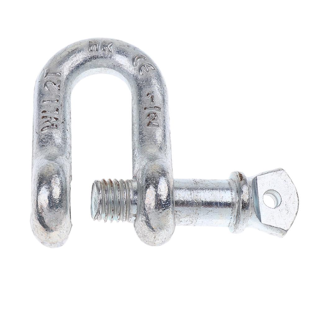 U Shackle D Buckle Screw Pin Alloy Steel Rigging Galvanised Hardware 13mm