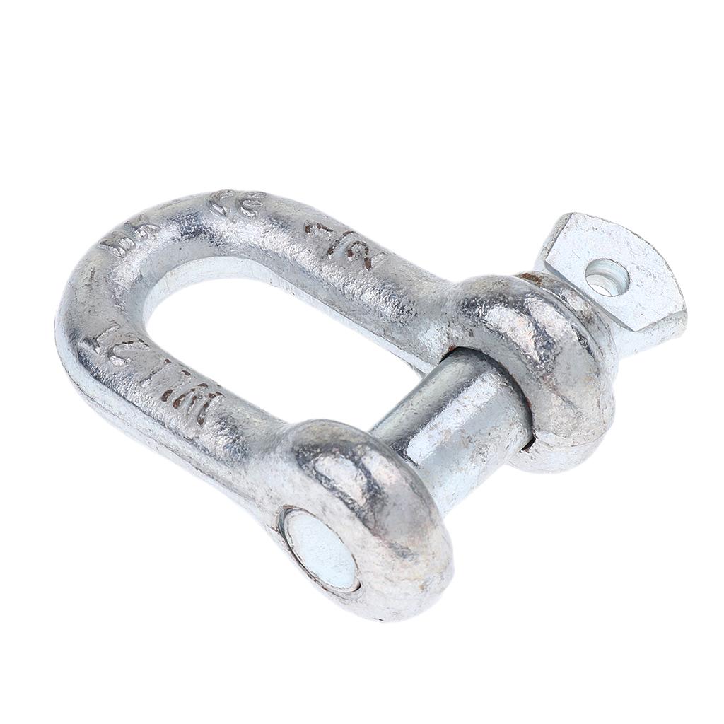 U Shackle D Buckle Screw Pin Alloy Steel Rigging Galvanised Hardware 13mm