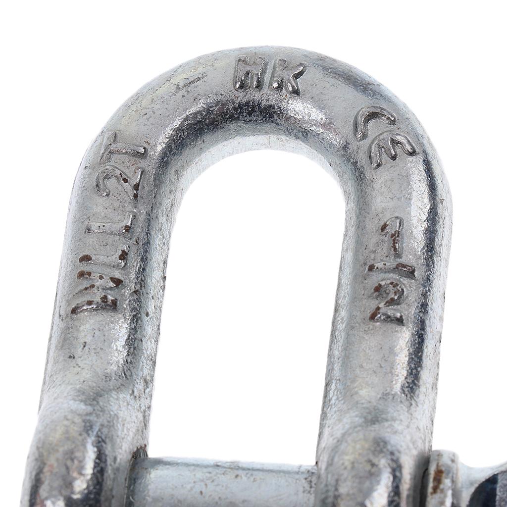 U Shackle D Buckle Screw Pin Alloy Steel Rigging Galvanised Hardware 13mm