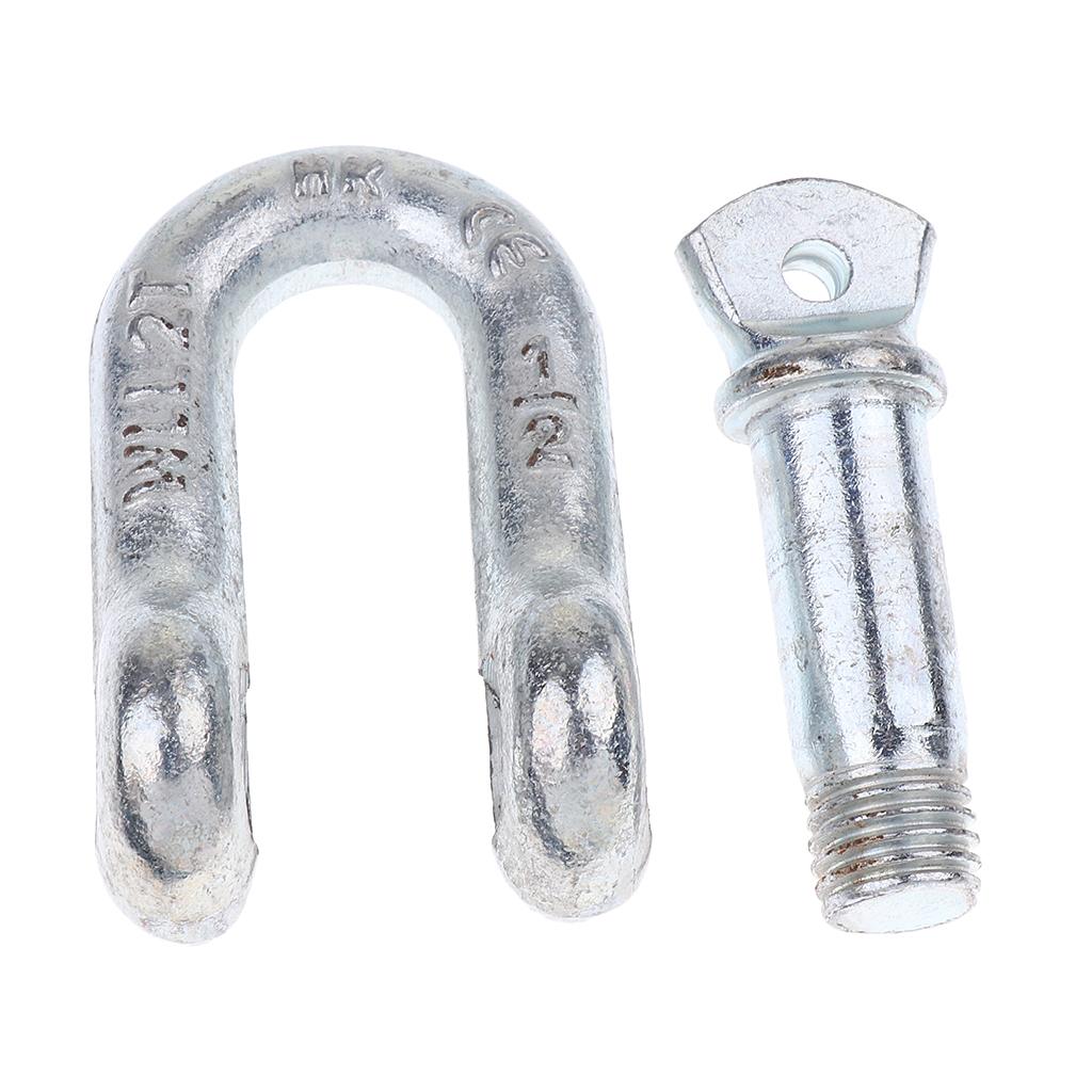 U Shackle D Buckle Screw Pin Alloy Steel Rigging Galvanised Hardware 13mm