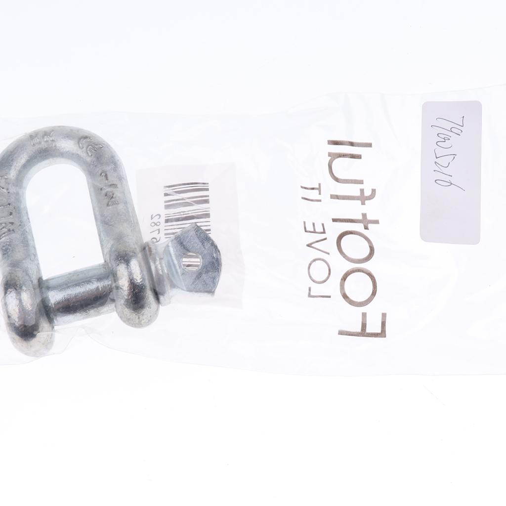 U Shackle D Buckle Screw Pin Alloy Steel Rigging Galvanised Hardware 13mm