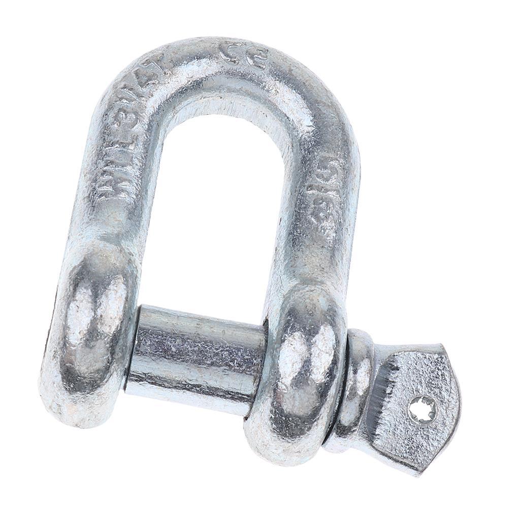 U Shackle D Buckle Screw Pin Alloy Steel Rigging Galvanised Hardware 16mm