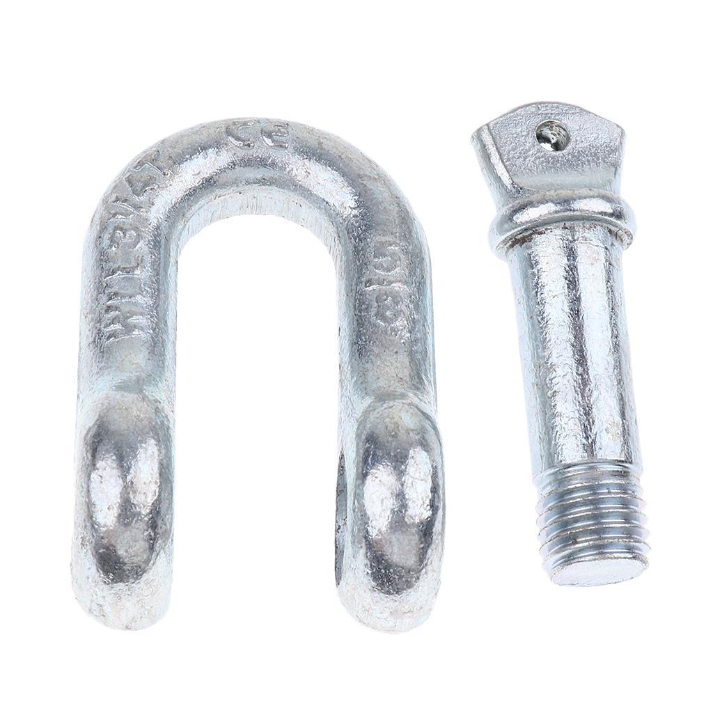 U Shackle D Buckle Screw Pin Alloy Steel Rigging Galvanised Hardware 16mm