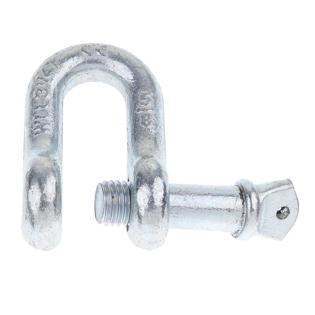 U Shackle D Buckle Screw Pin Alloy Steel Rigging Galvanised Hardware 16mm