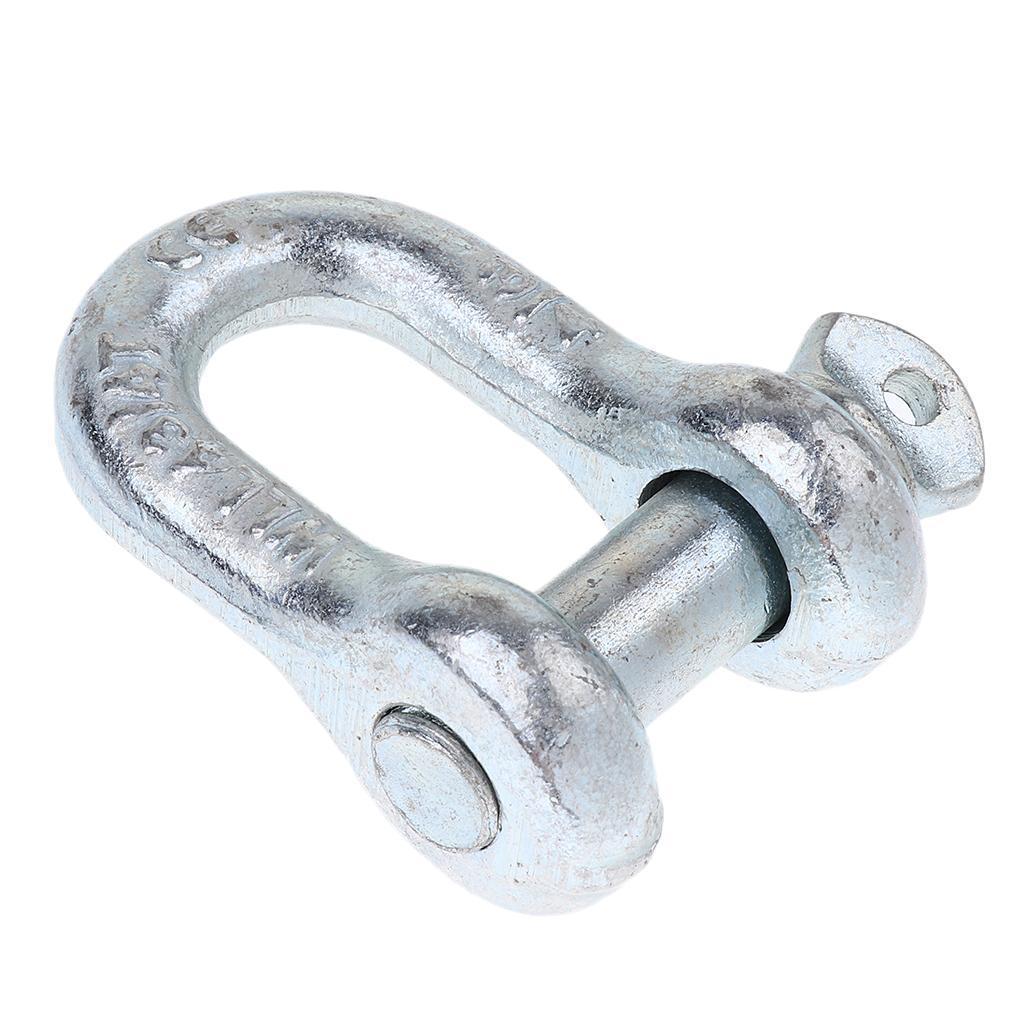 U Shackle D Buckle Screw Pin Alloy Steel Rigging Galvanised Hardware 19mm