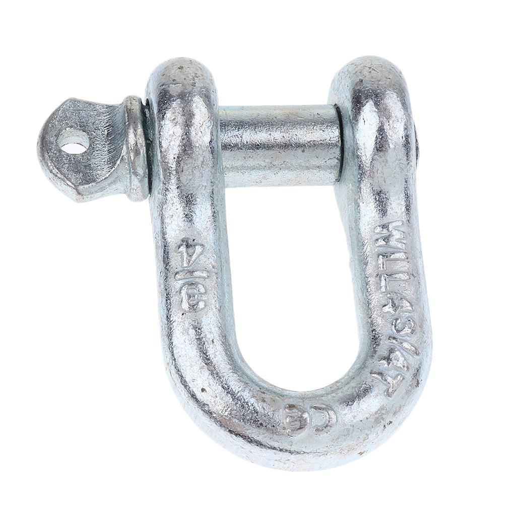 U Shackle D Buckle Screw Pin Alloy Steel Rigging Galvanised Hardware 19mm