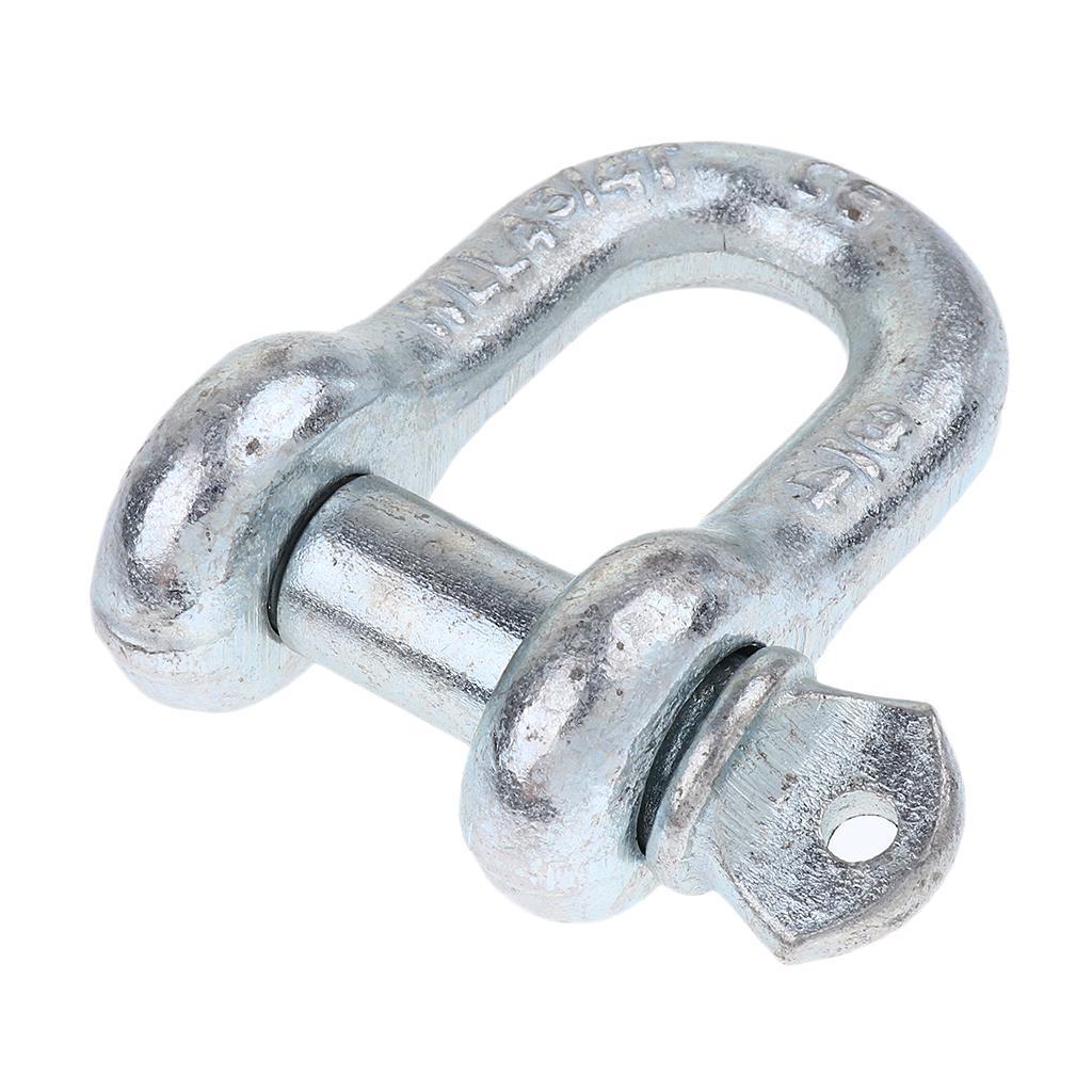 U Shackle D Buckle Screw Pin Alloy Steel Rigging Galvanised Hardware 19mm