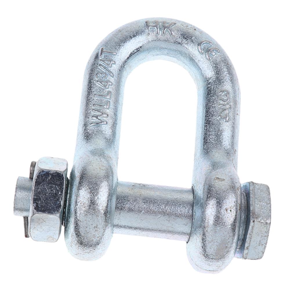 U/D Shaped Shackle Buckle Screw Pin Alloy Steel Rigging Bracelet Pip 19mm