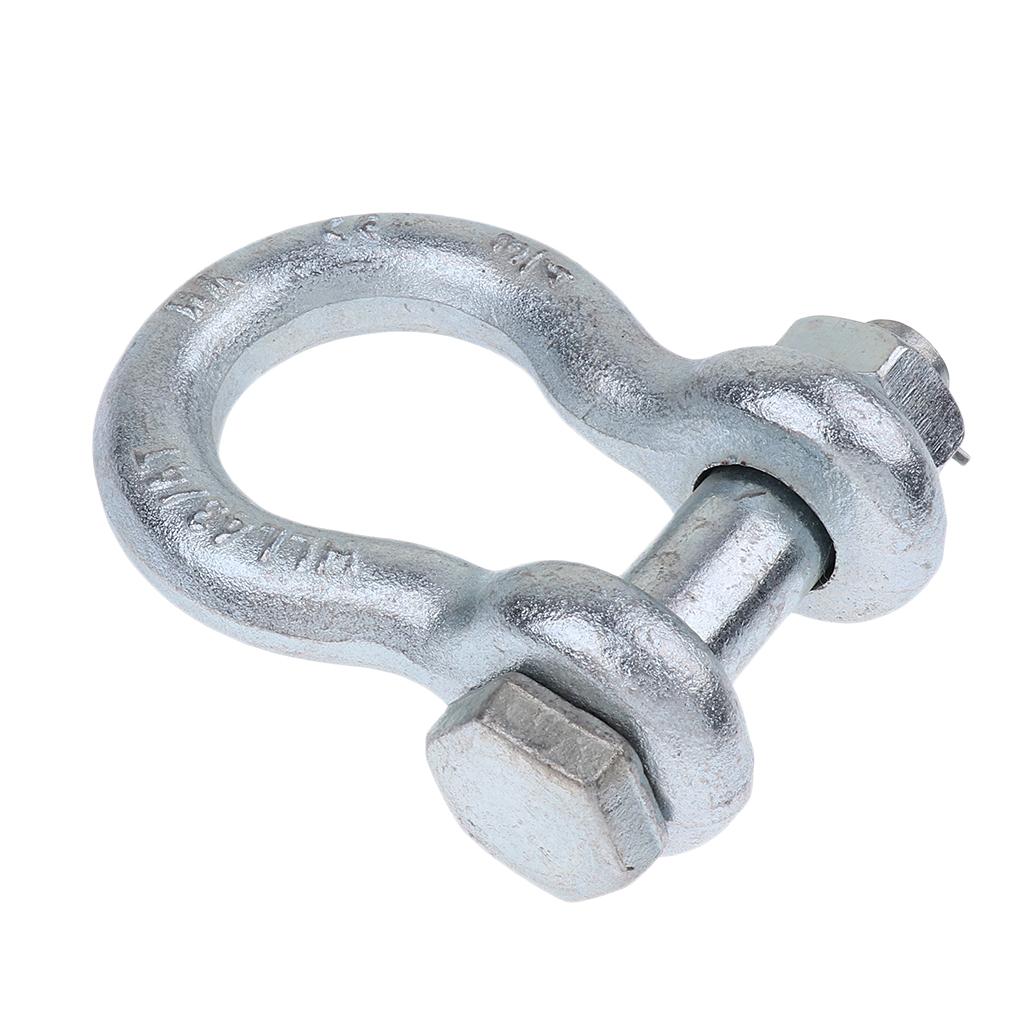 U/D Shaped Shackle Buckles Screw Pin Alloy Steel Rigging Bracelet Pip 19mm