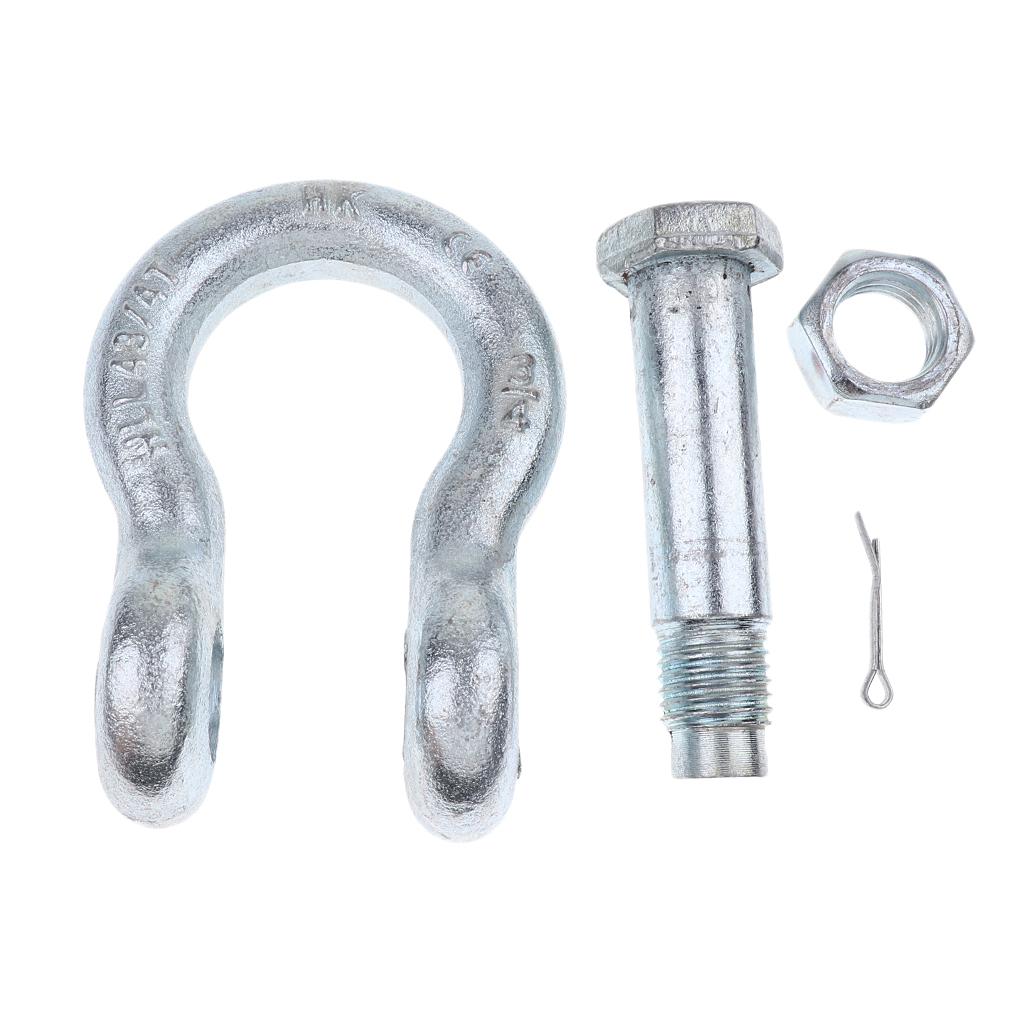 U/D Shaped Shackle Buckles Screw Pin Alloy Steel Rigging Bracelet Pip 19mm