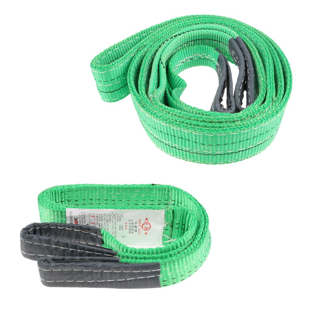 Flat Lifting Sling Towing Pulling Strap Rope Polyester 1 Meter 1 Tonne