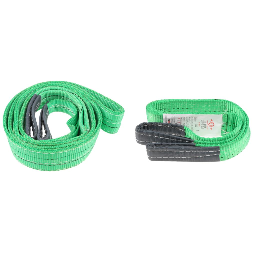 Flat Lifting Sling Towing Pulling Strap Rope Polyester 1 Meter 1 Tonne