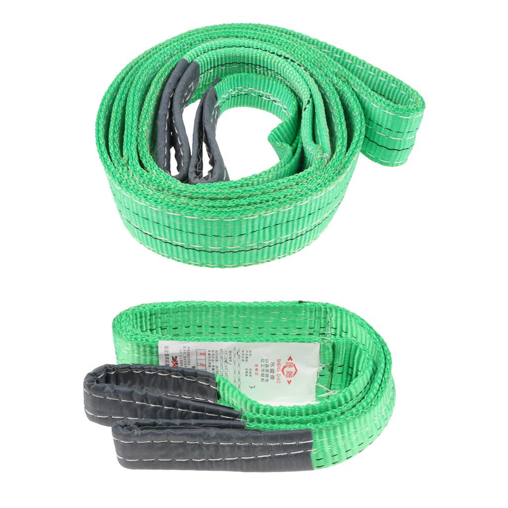 Flat Lifting Sling Towing Pulling Strap Rope Polyester 1 Meter 1 Tonne