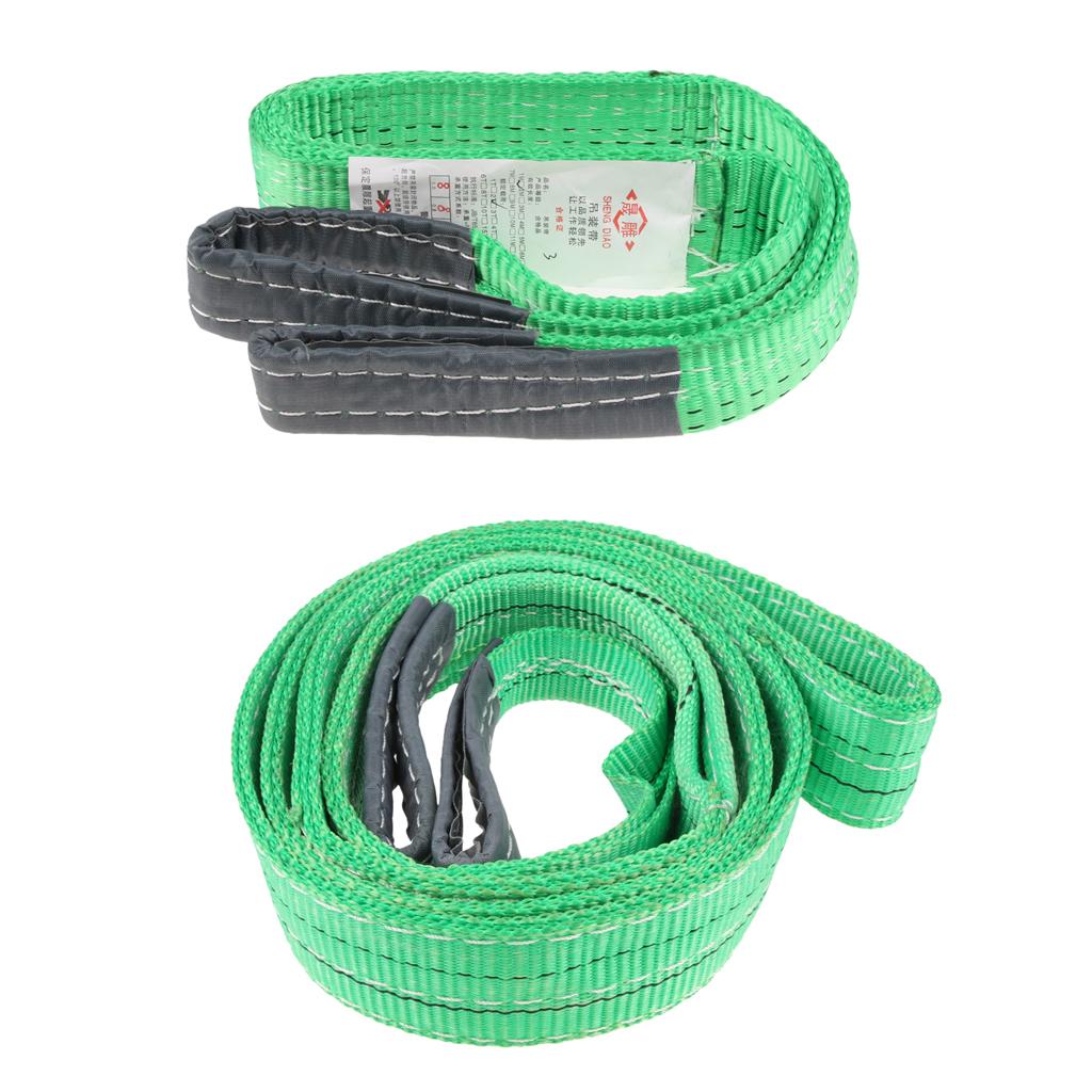 Flat Lifting Sling Towing Pulling Strap Rope Polyester 1 Meter 1 Tonne