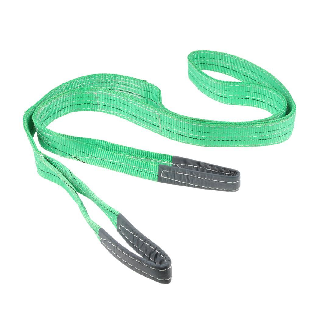 Flat Lifting Sling Towing Pulling Strap Rope Polyester 3 Meters 2 Tonnes