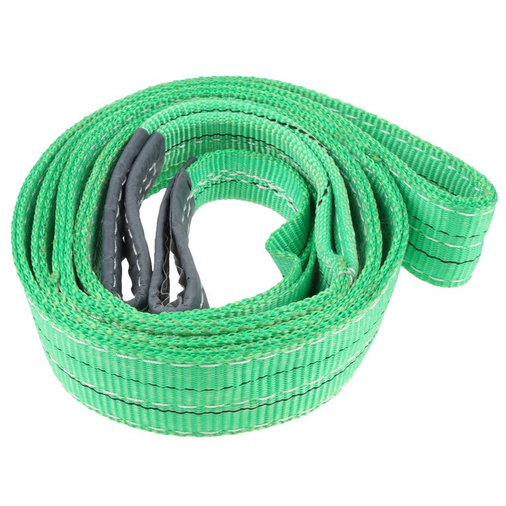 Flat Lifting Sling Towing Pulling Strap Rope Polyester 3 Meters 2 Tonnes