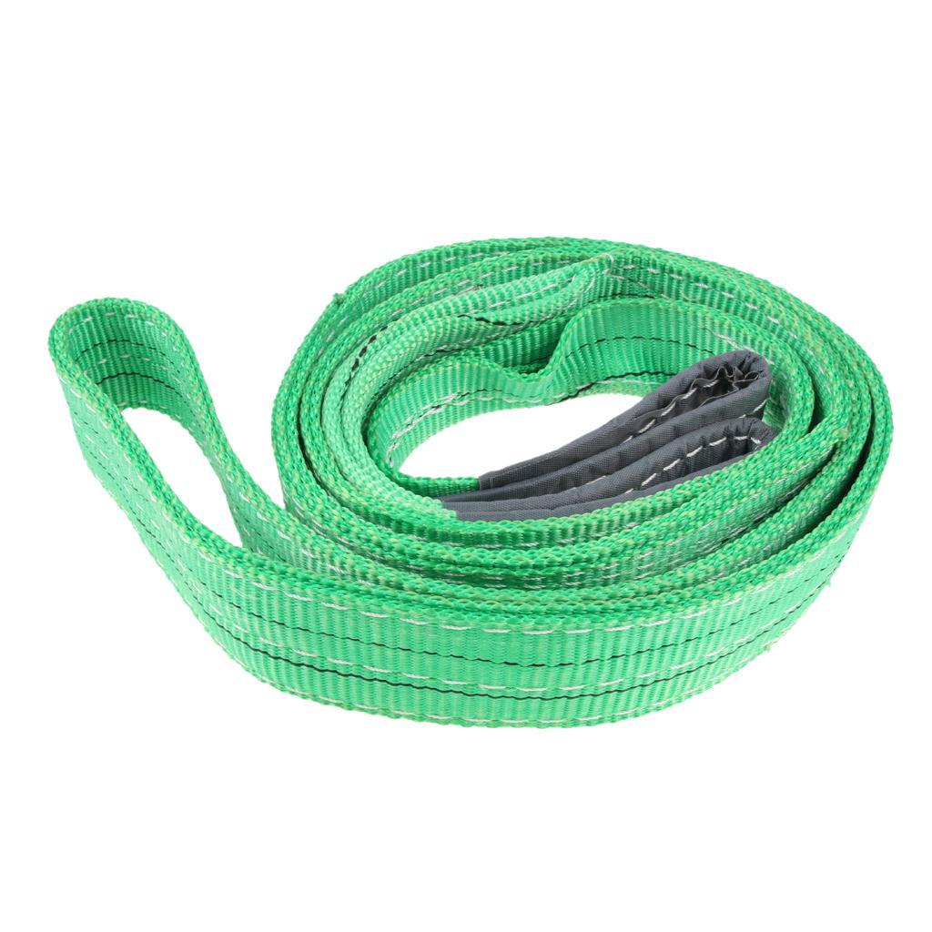 Flat Lifting Sling Towing Pulling Strap Rope Polyester 3 Meters 2 Tonnes