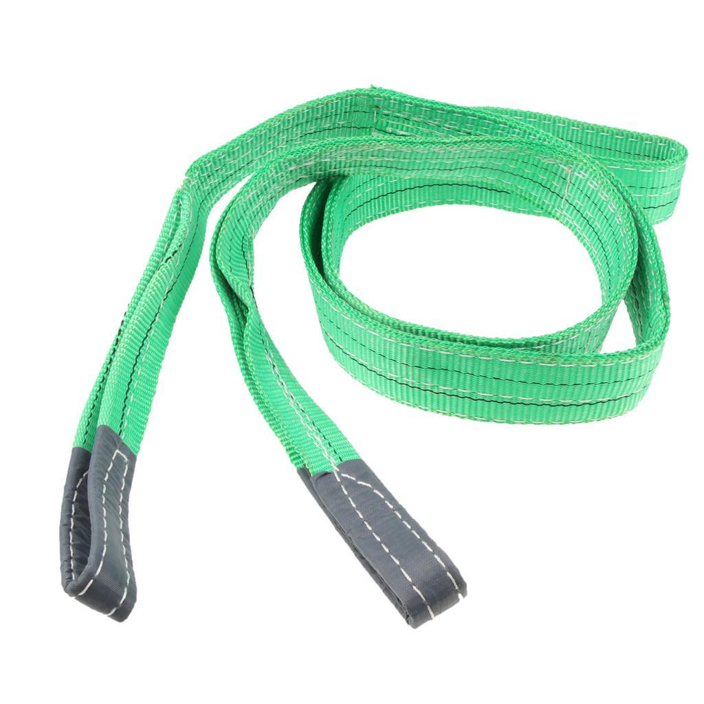 Flat Lifting Sling Towing Pulling Strap Rope Polyester 3 Meters 2 Tonnes